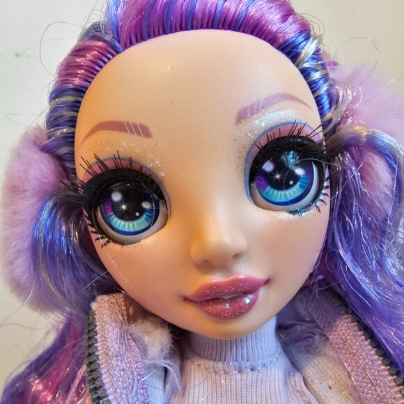 MGA Entertainment Rainbow High Winter Break Violet Willow Doll w/ Outfit 10.5" - Picture 2 of 12